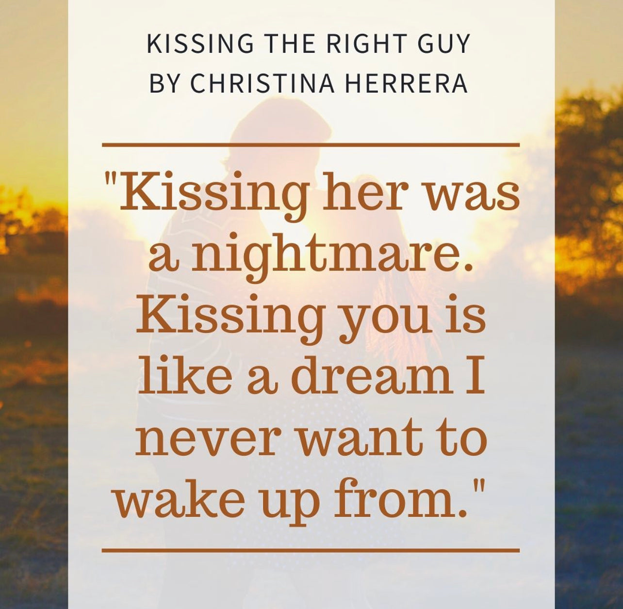 Kissing the Right Guy